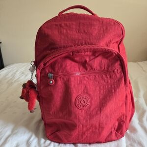 Kipling Vibrant Red Backpack